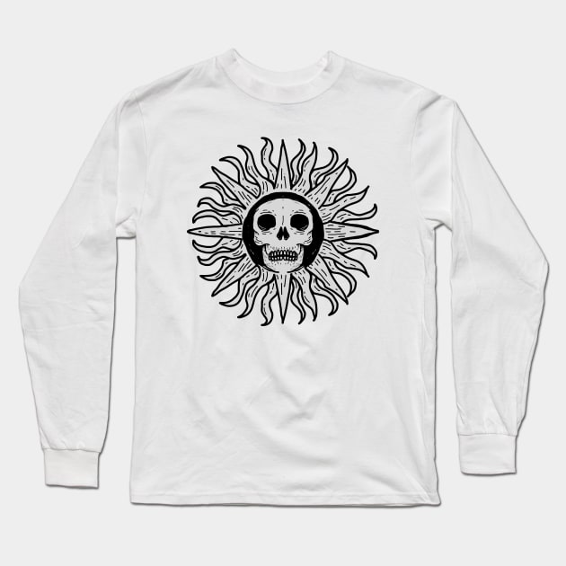 Sunny Skull III Long Sleeve T-Shirt by DeathAnarchy